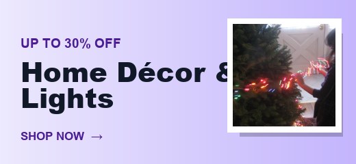 Promo strip: Home Décor & Lights