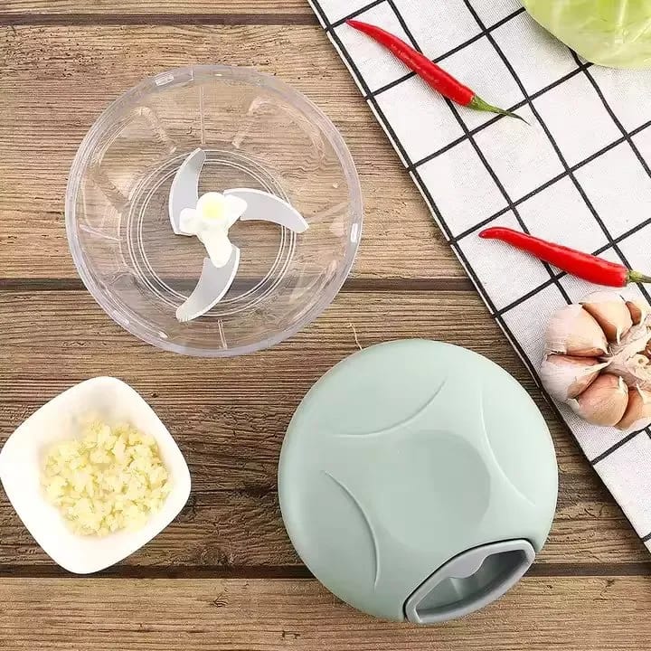 Manual Speedy Spin Chopper Mini Turbo Cutter-5+
