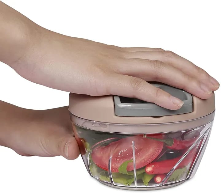 Manual Speedy Spin Chopper Mini Turbo Cutter