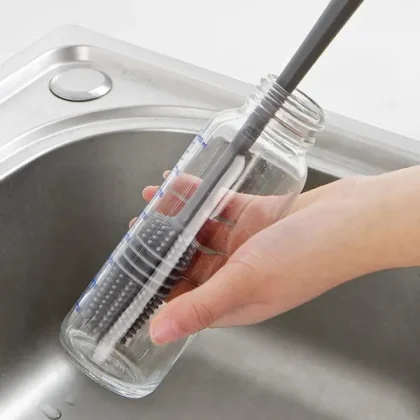 Silicone Bottle Cleaning Brush With Long Handle-7